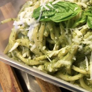 Spaghetti al Pesto con Pecorino